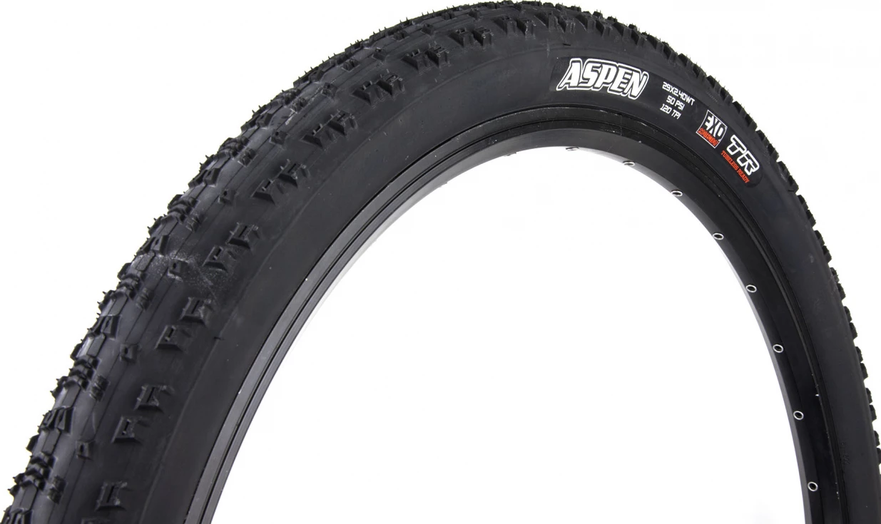 Pneu Maxxis Aspen - EXO Protection - Dual 62a/60a - Tubeless Ready 1 Pneu Maxxis Aspen - EXO Protection - Dual 62a/60a - Tubeless Ready
