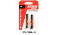 Valves Tubeless VTT Universelles Notubes 35 Mm (la Paire) -Pneus VTT Elegant Magasin valve universelle notube alliage 35mm orange 1235x735
